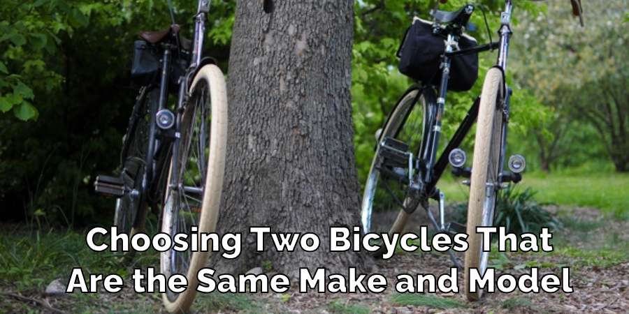 Choosing Two Bicycles That Are the Same Make and Model