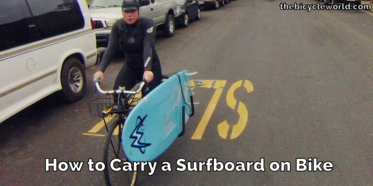 How to Carry a Surfboard on Bike