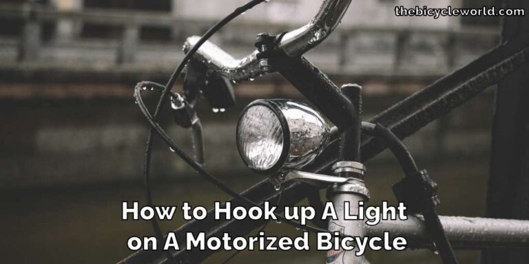 How to Hook up A Light on A Motorized Bicycle