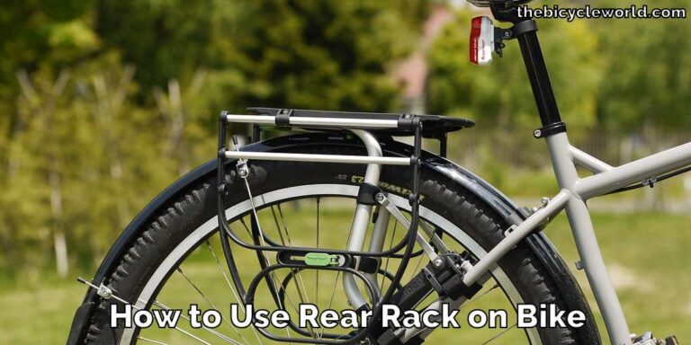 How to Use Rear Rack on Bike