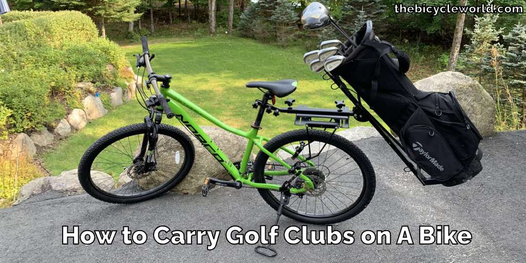 How to Carry Golf Clubs on A Bike