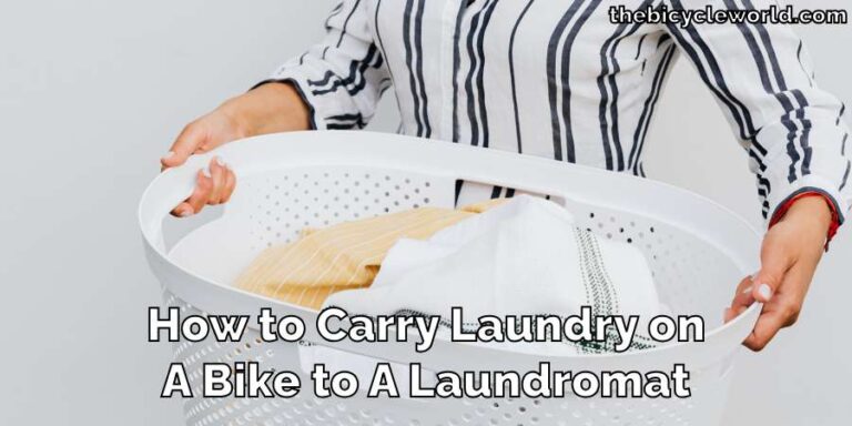 How to Carry Laundry on A Bike to A Laundromat