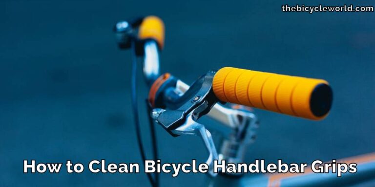 How to Clean Bicycle Handlebar Grips