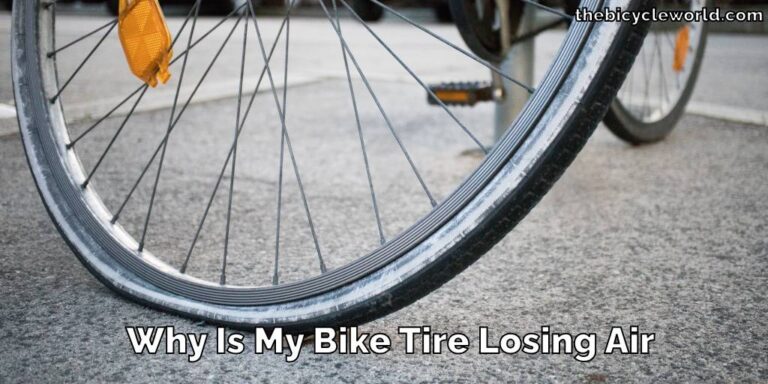 Why Is My Bike Tire Losing Air