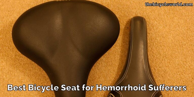 Best Bicycle Seat for Hemorrhoid Sufferers
