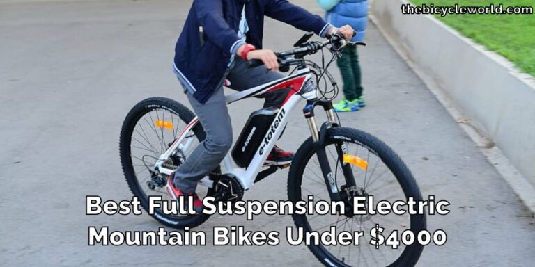 Best Full Suspension Electric Mountain Bikes Under $4000