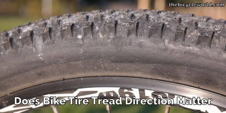 Does Bike Tire Tread Direction Matter