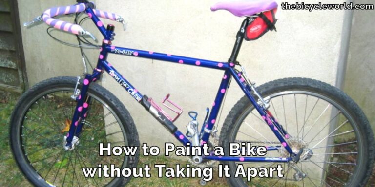 How to Paint a Bike without Taking It Apart